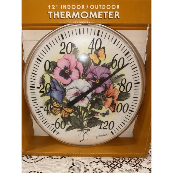 Springfield Thermometer Indoor Outdoor Vintage 2004 Oval Plastic JC Walden - Picture 1 of 6